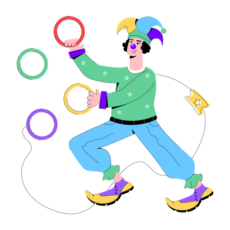 Circus Rings  Illustration