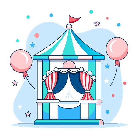 Circus Shop  Illustration