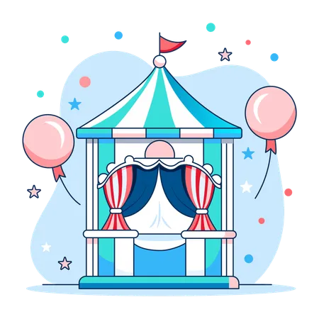 Circus Shop  Illustration