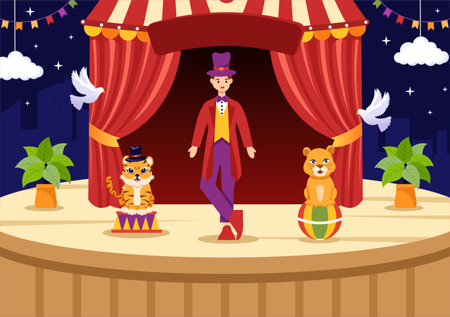 Circus Spectacle  Illustration