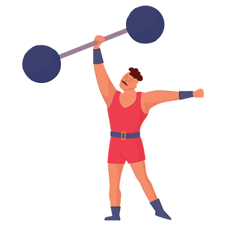 Circus strong man  Illustration