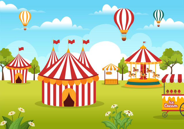 Circus tent  Illustration