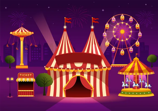 Circus tent  Illustration