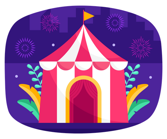 Circus tent  Illustration