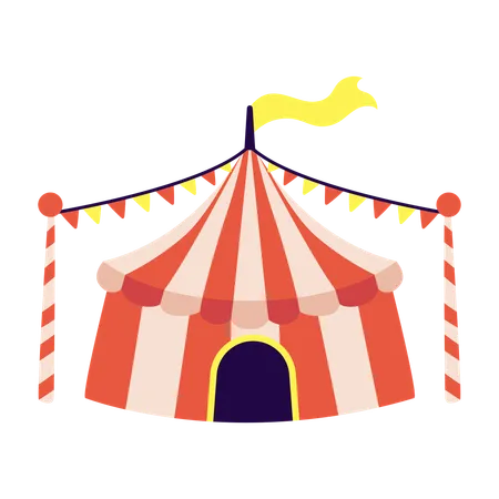 Circust Tent Illustration Illustration