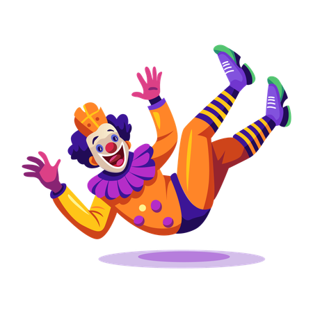 Clown de cirque  Illustration