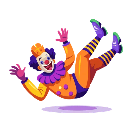 Clown de cirque  Illustration