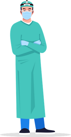 Cirujano masculino  Ilustración