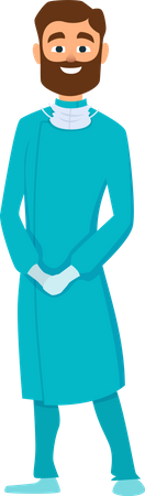 Cirujano masculino  Ilustración