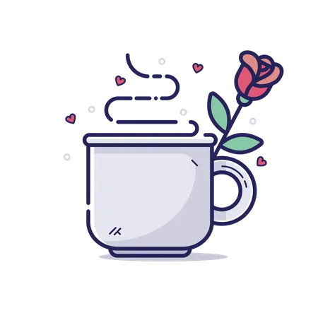 Cita de café  Illustration