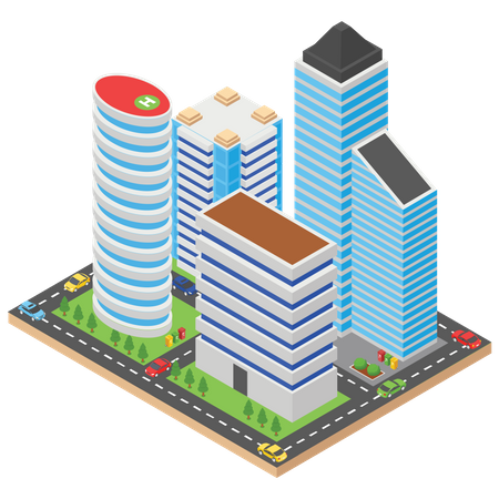 Cité urbaine  Illustration