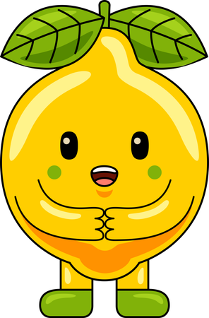 Mascotte de citron  Illustration