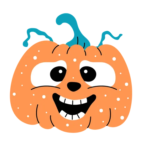 Citrouille effrayante d'Halloween  Illustration