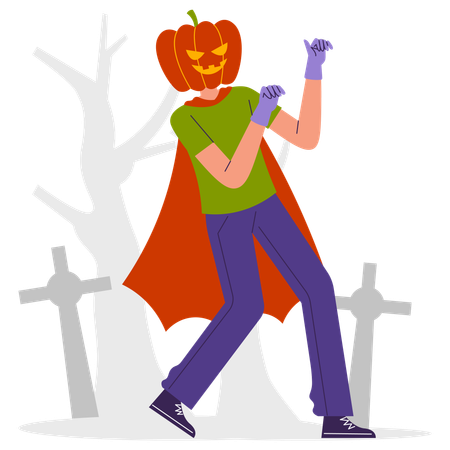 Citrouille d'Halloween  Illustration