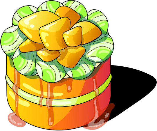 Citrus Candy Cake  Illustration