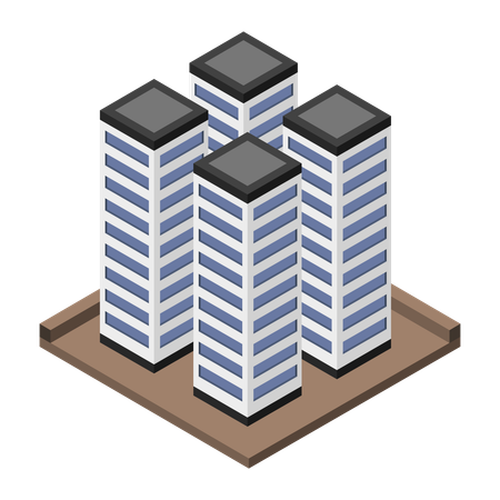 都市の建物  イラスト