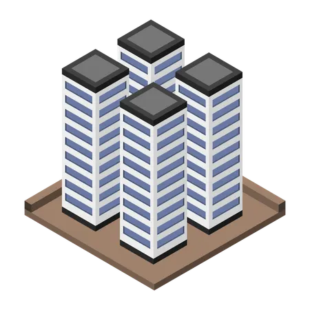 都市の建物  イラスト
