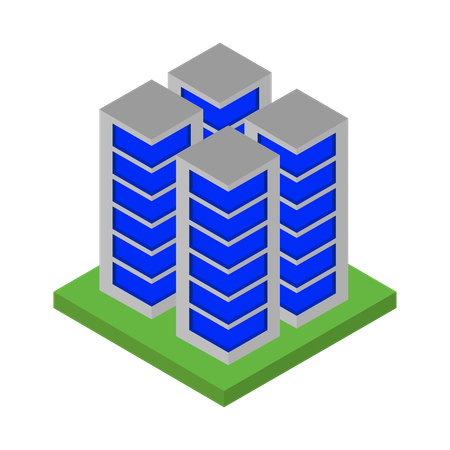 都市の建物  イラスト