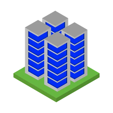 都市の建物  イラスト