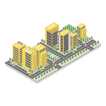 City building  Illustration