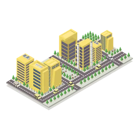 City building  Illustration