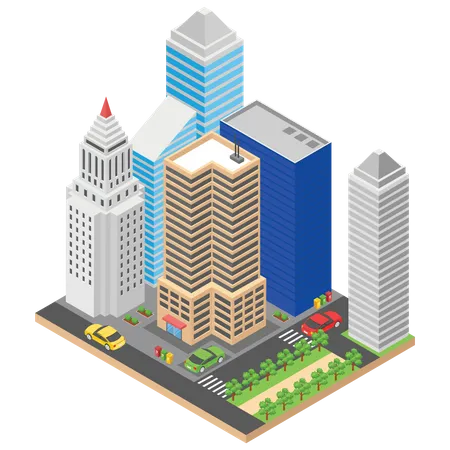City buildings Illustration