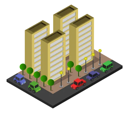 City Buildings  Illustration