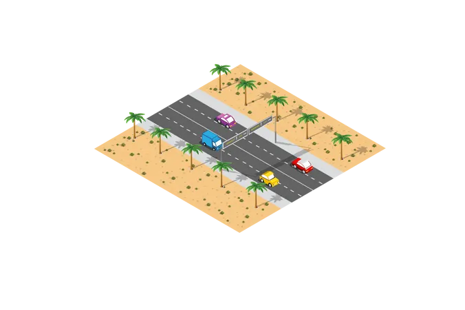 City Highway  Illustration