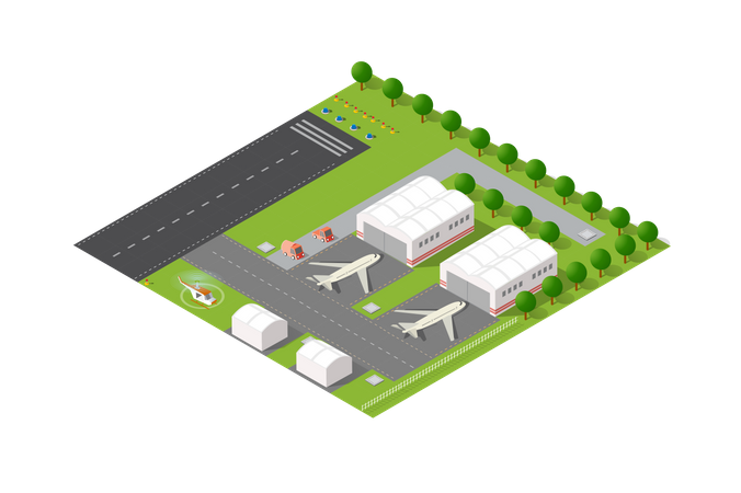 City international airport  Illustration