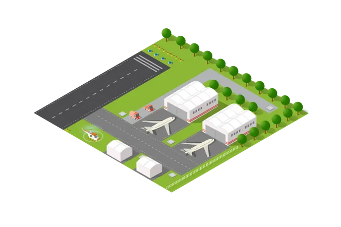 City international airport  Illustration