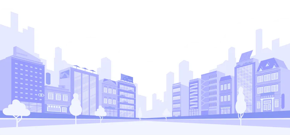 都市景観  イラスト