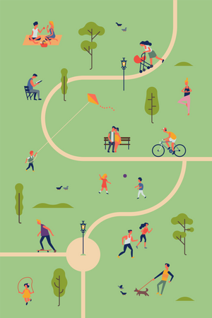 City park  Illustration
