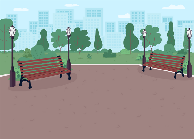 City park Illustration