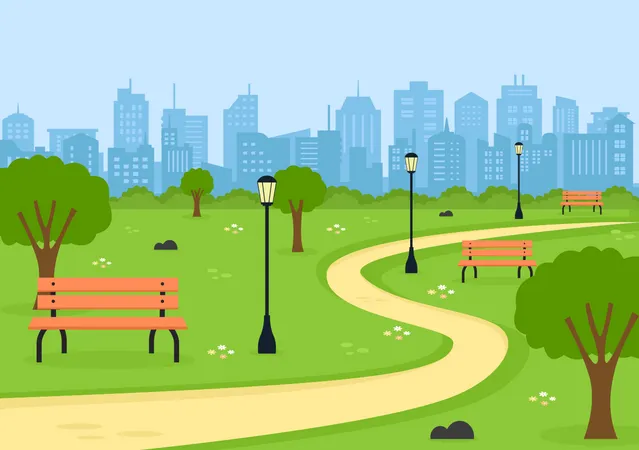 City Park Illustration
