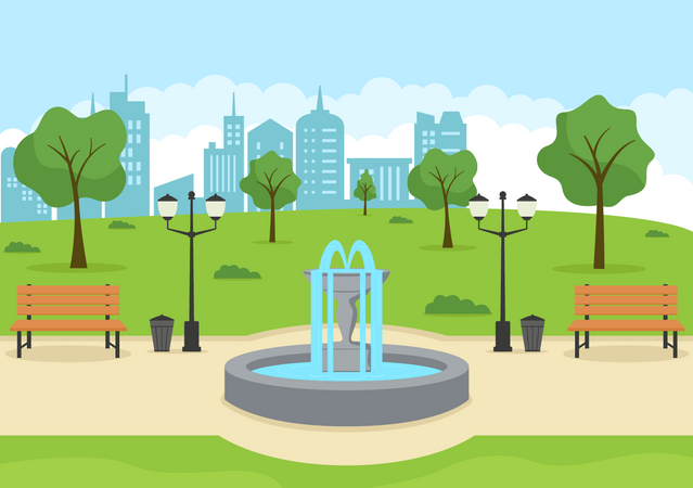 City Park  Illustration