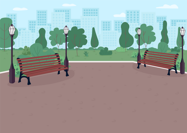 City park  Illustration