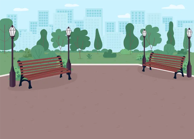 City park  Illustration