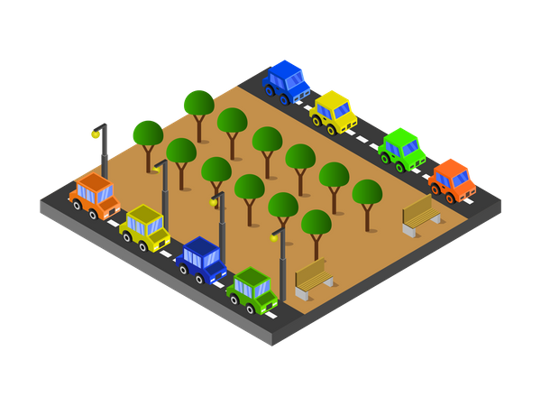 City park  Illustration
