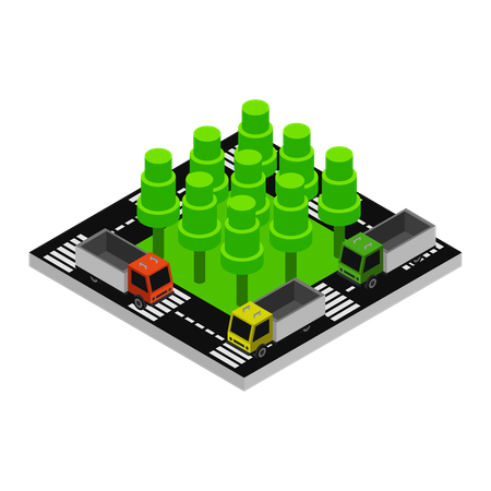 City road  Illustration
