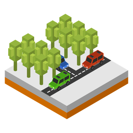 City road  Illustration