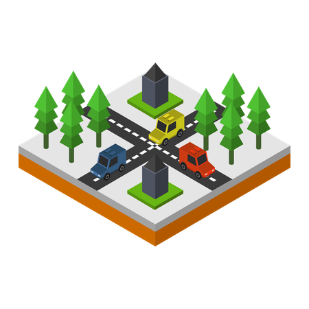 City road  Illustration