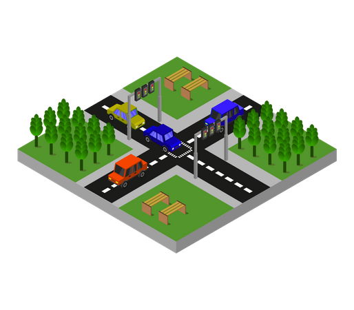 City road Illustration