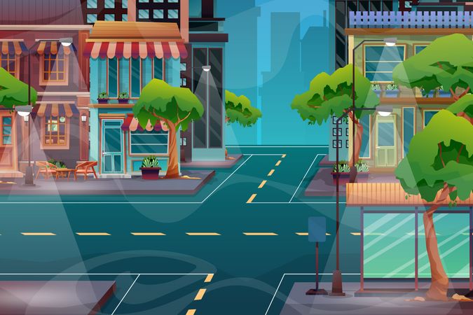 City road  Illustration