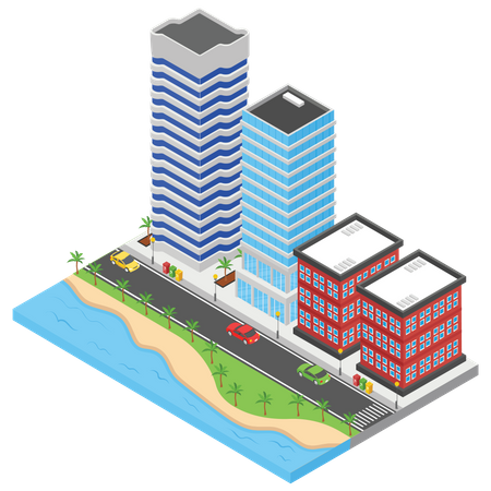City View  Illustration