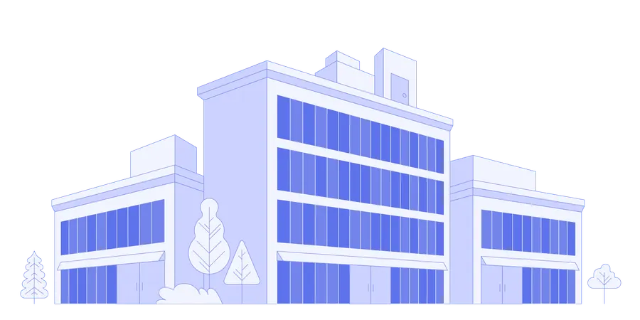 Cityscape building  Illustration