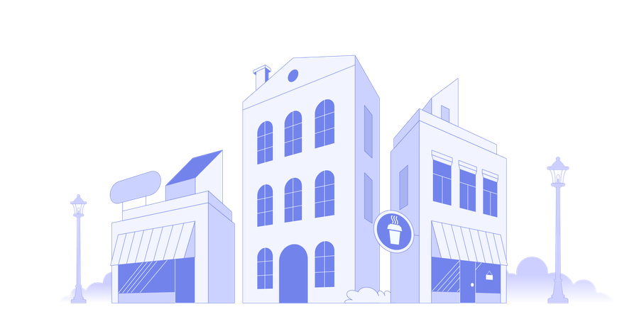Cityscape building  Illustration