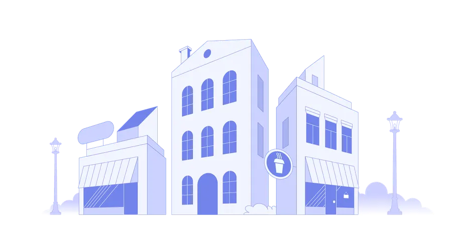 Cityscape building  Illustration