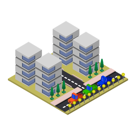 Cityscape  Illustration