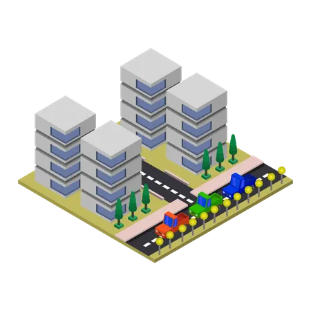 Cityscape  Illustration