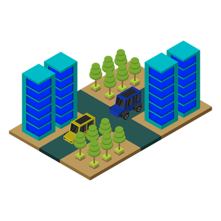 Cityscape  Illustration